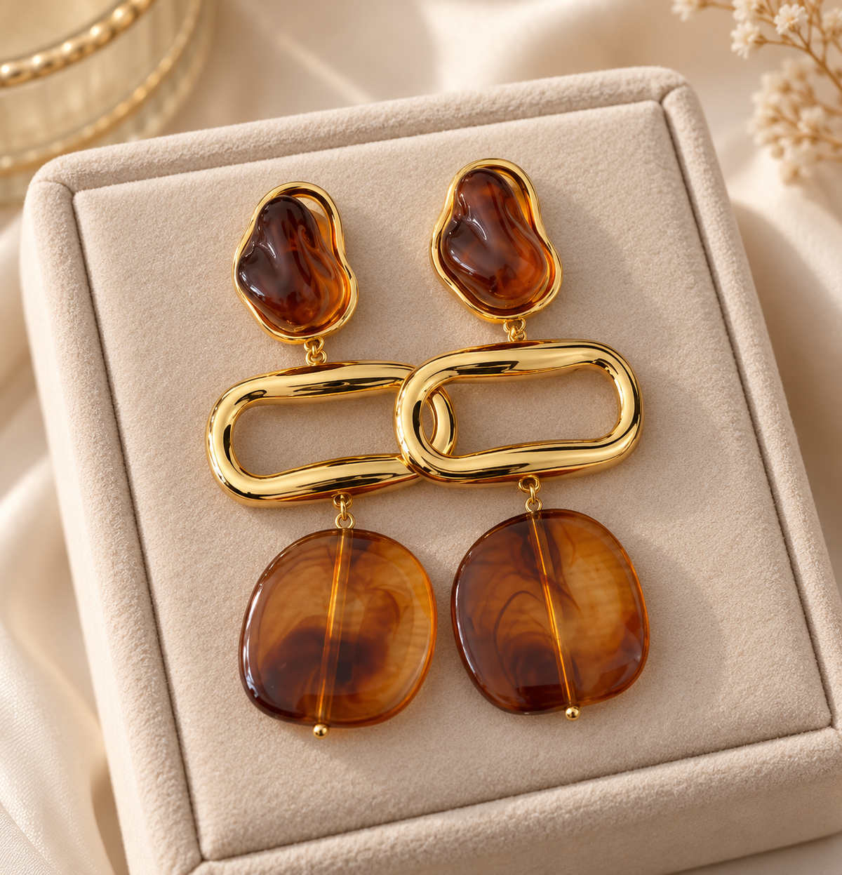 Boucles d’oreilles Ébène